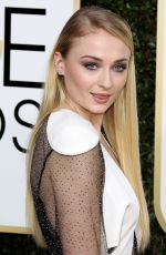 SOPHIE TURNER at 74th Annual Golden Globe Awards in Beverly Hills 01/08/2017