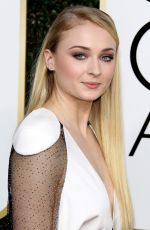 SOPHIE TURNER at 74th Annual Golden Globe Awards in Beverly Hills 01/08/2017