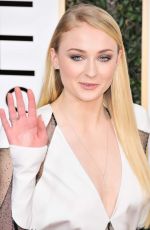 SOPHIE TURNER at 74th Annual Golden Globe Awards in Beverly Hills 01/08/2017