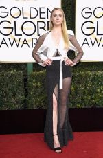 SOPHIE TURNER at 74th Annual Golden Globe Awards in Beverly Hills 01/08/2017