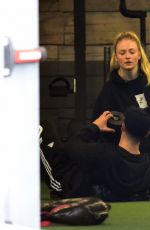 SOPHIE TURNER at a Gym in West Hollywood 01/05/2017