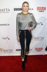 SOPHIE TURNER at Bafta Tea Party in Los Angeles 01/07/2017