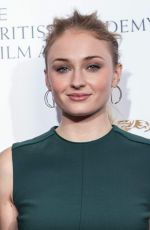 SOPHIE TURNER at British Academy Film Awards Nominations at bafta in London 01/10/2017