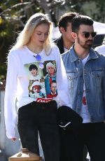 SOPHIE TURNER Out in Beverly Hills and Boarding a Private Jet 01/19/2017