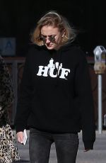 SOPHIE TURNER Out in Beverly Hills and Boarding a Private Jet 01/19/2017