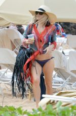 STACY FERGIE FERGUSON in Bikini at a Beach in Hawaii 12/31/2016