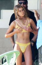 STELLA MAXWELL on the Set of Victoria