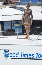 TALLIA STORM Out at a Beach in Barbados 01/01/2017