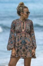 TALLIA STORM Out at a Beach in Barbados 01/01/2017