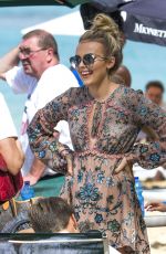 TALLIA STORM Out at a Beach in Barbados 01/01/2017