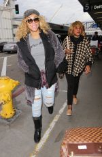 TAMAR BRAXTON at Los Angeles International Airport 01/03/2017