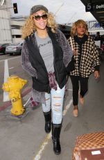 TAMAR BRAXTON at Los Angeles International Airport 01/03/2017