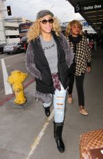 TAMAR BRAXTON at Los Angeles International Airport 01/03/2017
