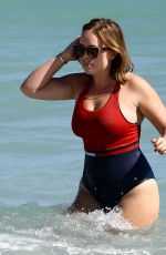 TANYA BURR in Bikini at a Beach in Miami 01/24/2017