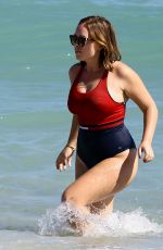TANYA BURR in Bikini at a Beach in Miami 01/24/2017