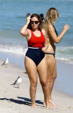 TANYA BURR in Bikini at a Beach in Miami 01/24/2017