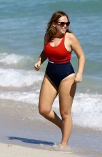 TANYA BURR in Bikini at a Beach in Miami 01/24/2017