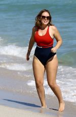 TANYA BURR in Bikini at a Beach in Miami 01/24/2017