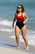 TANYA BURR in Bikini at a Beach in Miami 01/24/2017