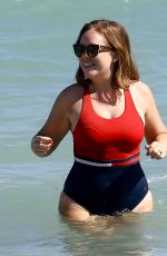 TANYA BURR in Bikini at a Beach in Miami 01/24/2017