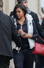 TARAJI P. HENSON Arrives at Jimmy Kimmel Live in Hollywood 01/03/2017
