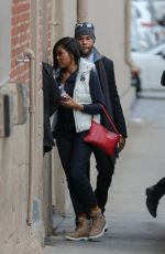 TARAJI P. HENSON Arrives at Jimmy Kimmel Live in Hollywood 01/03/2017