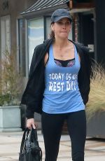 TERI HATCHER in Leggings Out in Los Angeles 01/04/2017