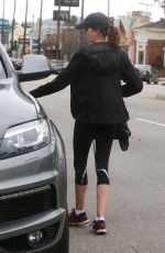 TERI HATCHER in Leggings Out in Los Angeles 01/04/2017