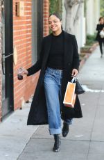 TESSA THOMPSON Out and About in West Hollywood 01/06/2017