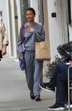 THANDIE NEWTON Out Shopping in Beverly Hills 01/09/2017