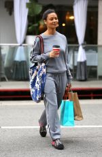 THANDIE NEWTON Out Shopping in Beverly Hills 01/09/2017