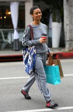 THANDIE NEWTON Out Shopping in Beverly Hills 01/09/2017