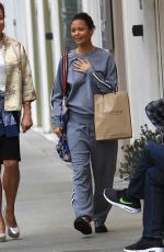 THANDIE NEWTON Out Shopping in Beverly Hills 01/09/2017