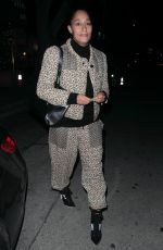 TRACEE ELLIS ROSS Out for Dinner in West Hollywood 01/02/2017