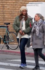 TYRA BANKS Out and About in Venice Beach 01/04/2017