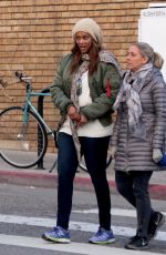 TYRA BANKS Out and About in Venice Beach 01/04/2017