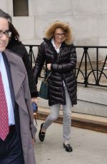 UMA THURMAN at a Court in New York 01/23/2017