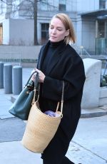 UMA THURMAN Out and About in New York 01/13/2017