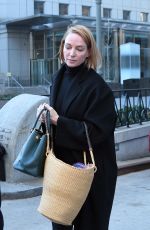 UMA THURMAN Out and About in New York 01/13/2017