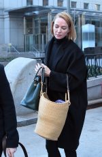 UMA THURMAN Out and About in New York 01/13/2017