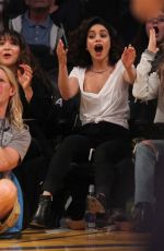 VANESSA and STELLA HUDGENS and ASHLEY TISDALE at Lakers vs Pistons Game in Los Angeles 01/15/2017