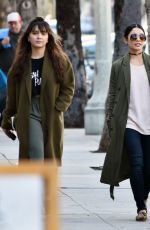 VANESSA and STELLA HUDGENS Out Shopping in Studio City 01/24/2017