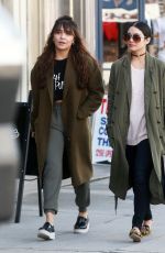 VANESSA and STELLA HUDGENS Out Shopping in Studio City 01/24/2017