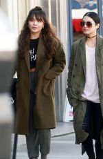 VANESSA and STELLA HUDGENS Out Shopping in Studio City 01/24/2017