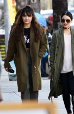 VANESSA and STELLA HUDGENS Out Shopping in Studio City 01/24/2017
