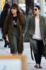 VANESSA and STELLA HUDGENS Out Shopping in Studio City 01/24/2017