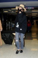 VANESSA HUDGENS at LAX Airport in Los Angeles 01/08/2017