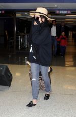 VANESSA HUDGENS at LAX Airport in Los Angeles 01/08/2017