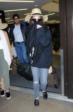 VANESSA HUDGENS at LAX Airport in Los Angeles 01/08/2017