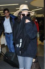 VANESSA HUDGENS at LAX Airport in Los Angeles 01/08/2017